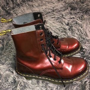 dr martens vegan chrome red Big sale - OFF 68%